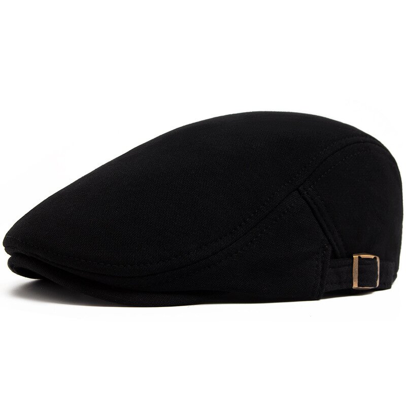Newsboy Cap Manufacturer - Spring Autumn Men's British Retro Minimalist Light Panel Beret Women's Cotton Knit