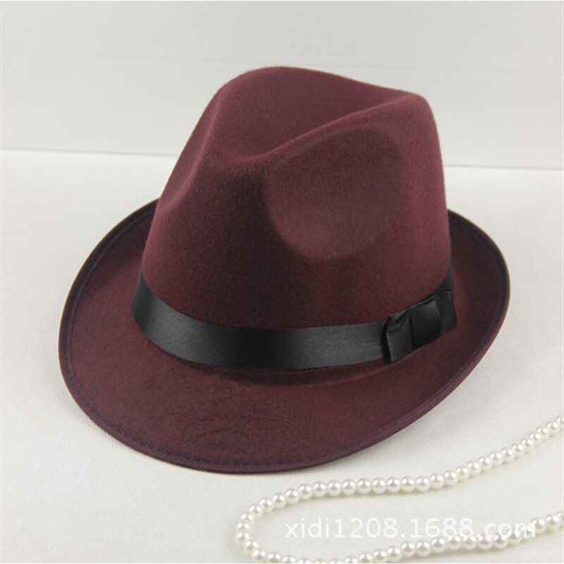 Panama Hat Manufacturer - New Modern Style Wide Brim British Wool Felt Fedora Jazz Fedora Unisex Formal