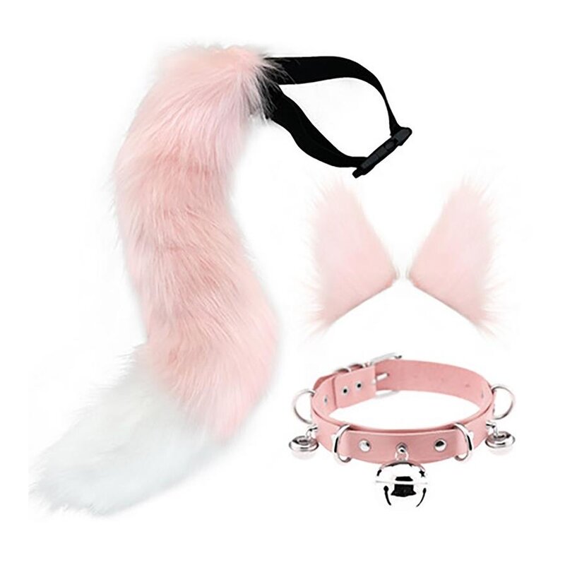 Cosplay Set Manufacturer - Wholesale New Design Faux Fur Cat Fox Ears Headband Tail for Anime Events