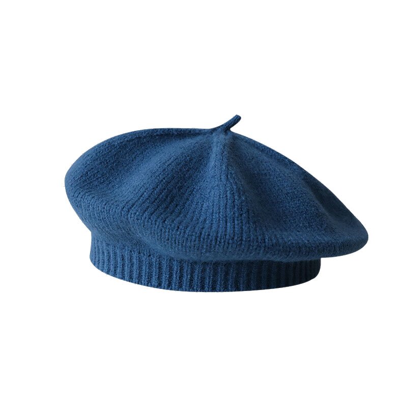 Beret Manufacturer - Factory Custom Embroidered Soft Lined Tinted Denim Pure Hand Knitted for Beach Sports