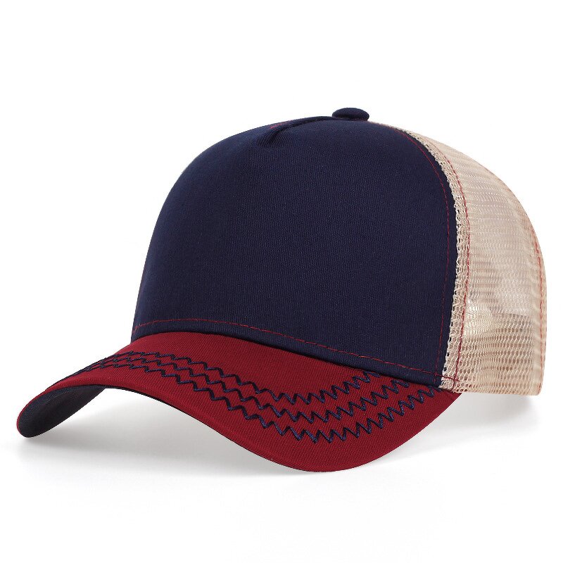 Baseball Cap Manufacturer - Wholesale 5 Panel Cotton Mesh Trucker Custom Logo Printed