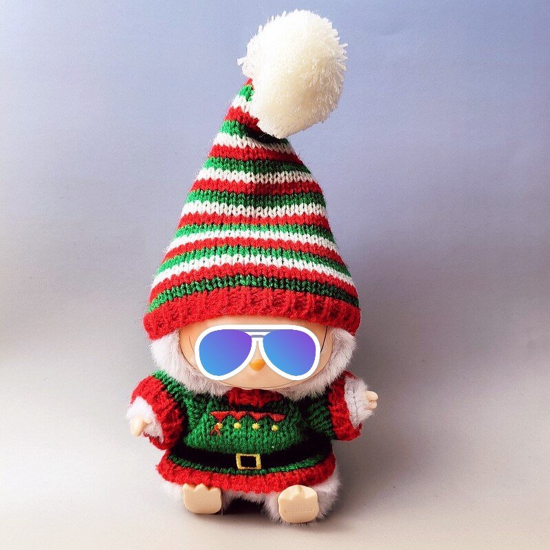 Doll Clothing Manufacturer - Christmas Costume Props Cute Cartoon Themed Blind Box 17cm Cotton for Labubu