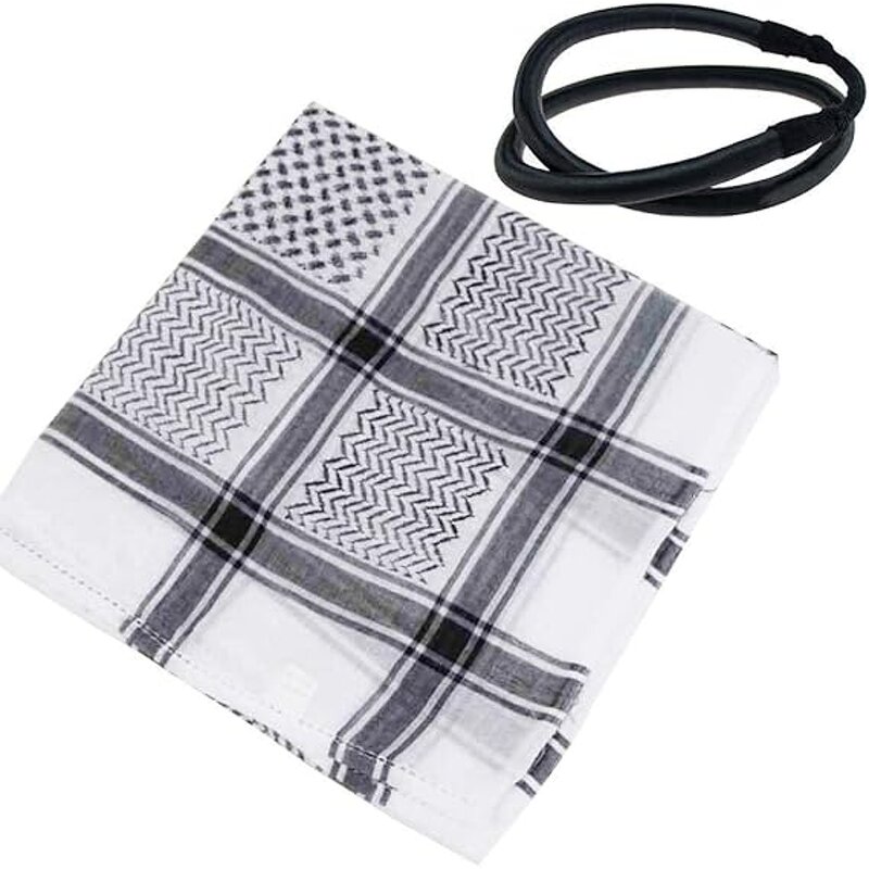 Headscarf Manufacturer - Muslim Printed Square Islamic Dubai Saudi Arabic Men's Head Turban for Daily Religious Use