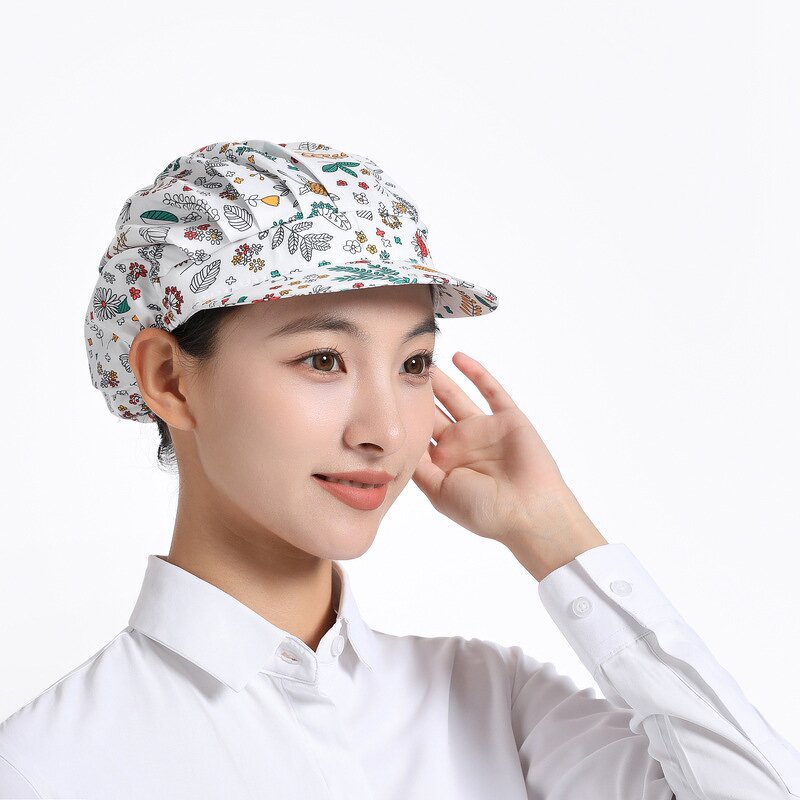 Scrub Hat Manufacturer - Adjustable Cotton for Women Men Formal Bouffant Nurse Button Sweatband 3D Embroidery