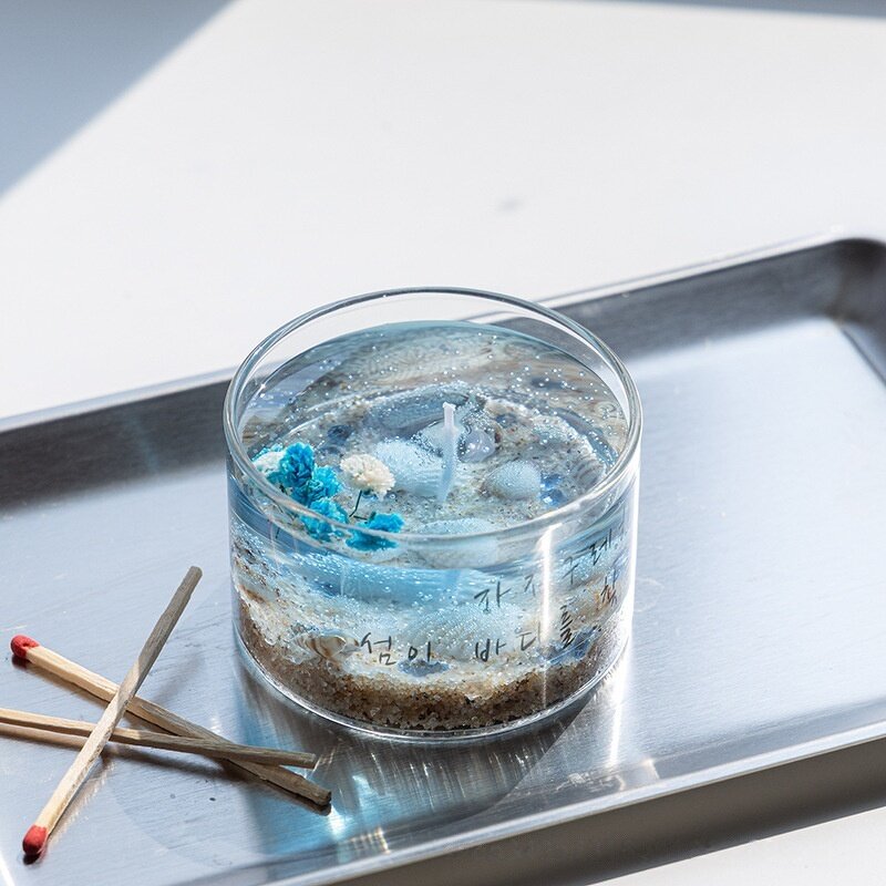 Aromatherapy Candle Manufacturer - Handmade Modern Ocean Beach Coastal Cabin Shell Shaped Gel Wax Wedding Decoration