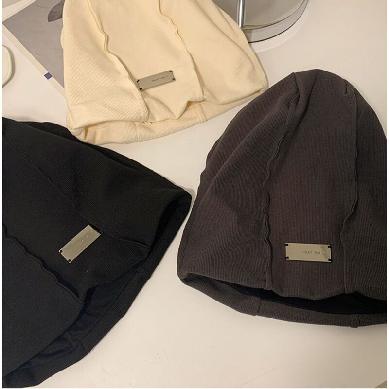 Beanie Cap Manufacturer - Custom Metal Logo Fashion Knitted Warm for Unisex