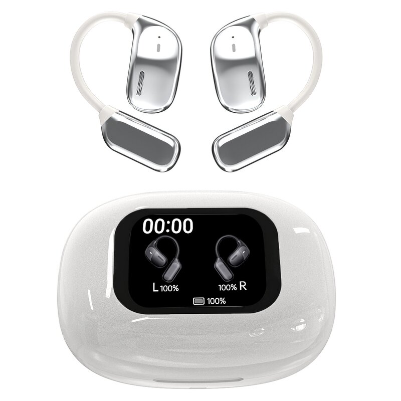 Smart Earbuds Manufacturer - 2025 JM16 AI Translation 150 Languages BT 5.4 LCD Touch Screen Business