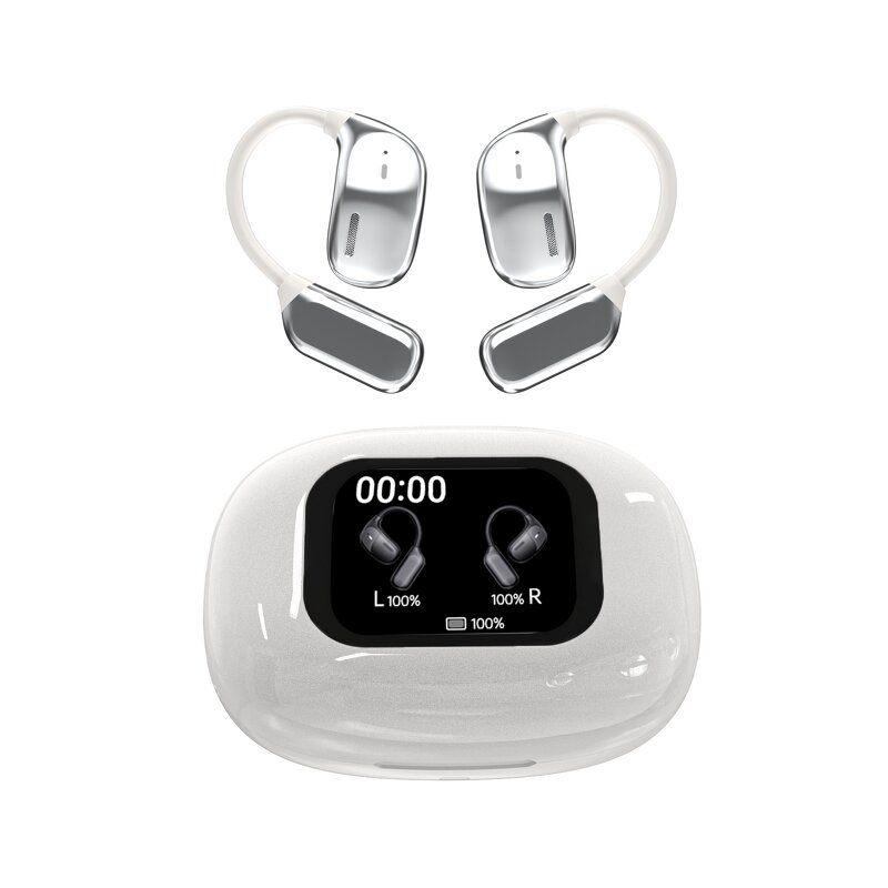 Smart Earbuds Manufacturer - 2025 JM16 AI Translation 150 Languages BT 5.4 LCD Touch Screen Travel