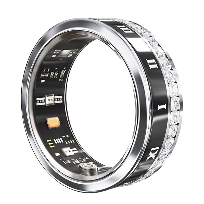 Smart Ring Manufacturer - 2025 SANVNET V2 GPS HRV Heart Rate Blood Oxygen IP68 Waterproof Fashion