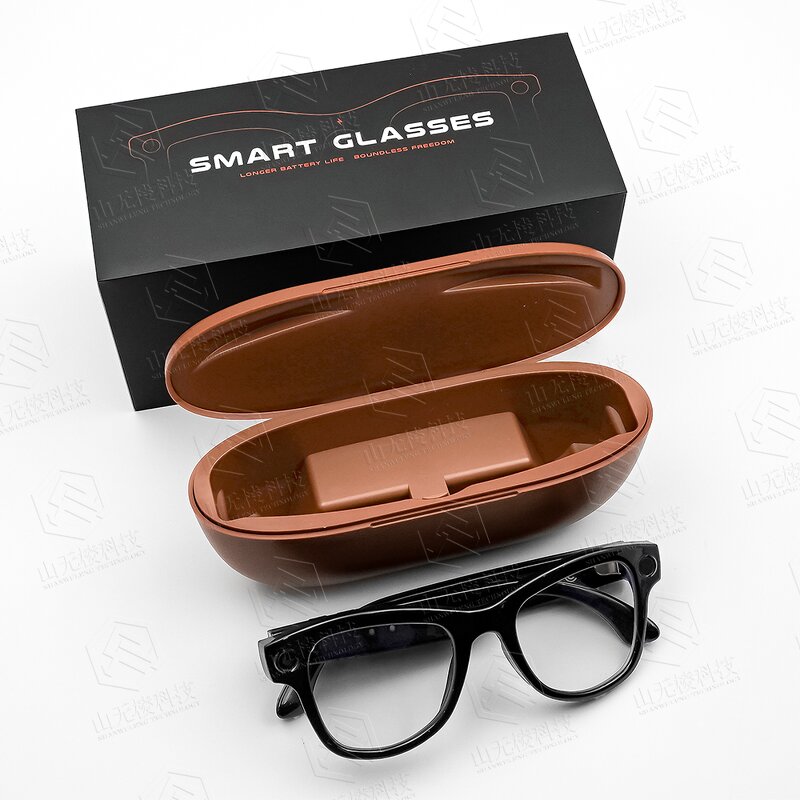 Smart Glasses Manufacturer - SANVNET 2025 GS5 Max Charging Case 8MP Camera 4K Dual Lenses