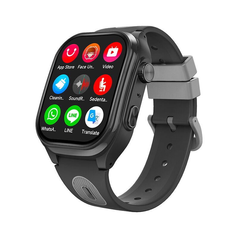 Kids Smart Watch Manufacturer - AS06 4G Curved Screen Rotating Camera Class Mode GPS+WIFI+LBS
