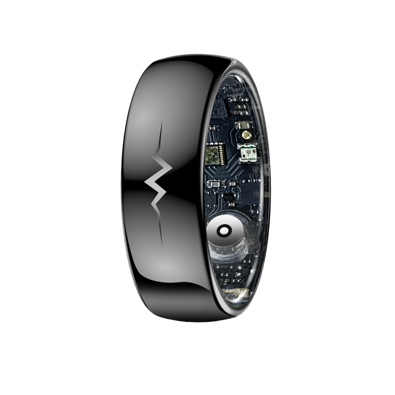 Smart Ring Manufacturer - Sanvnet Q520 2025 Alloy Case 5ATM Ink Screen Heart Rate Sleep Monitor