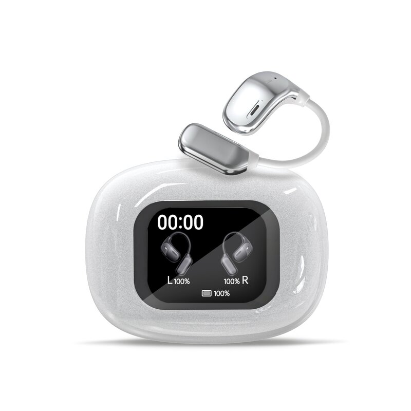 Smart Earbuds Manufacturer - 2025 JM16 AI Translation 150 Languages BT 5.4 LCD Touch Screen Travel