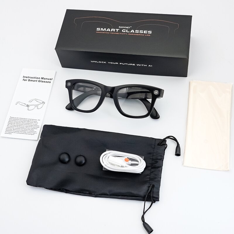 Smart Glasses Manufacturer - 2025 GS4 MAX 8MP Camera Intelligent Recognition AI Translation