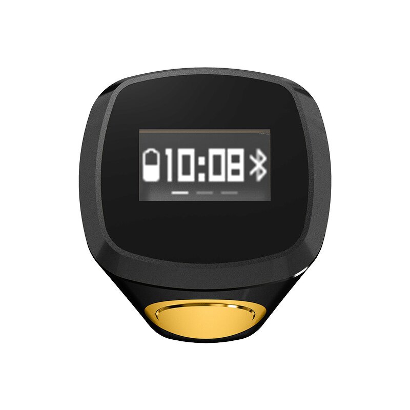 Smart Ring Manufacturer - R100 Prayer 0.49" Screen Time Rotatable Health Finder Display Ring