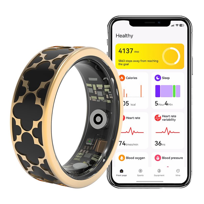 Smart Ring Manufacturer - 2025 R26 50M Waterproof Heart Rate Sleep Pedometer Fitness Tracker Unisex