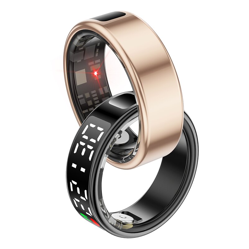 Smart Ring Manufacturer - SANVNET SR08 2025 Screen Sport Heart Rate IP68 Waterproof Health Tracker