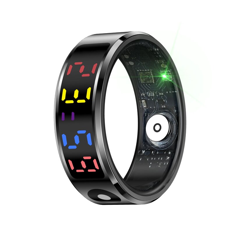 Smart Ring Manufacturer - SANVNET R12 2025 Color Screen Heart Rate Sleep 5ATM Waterproof Health