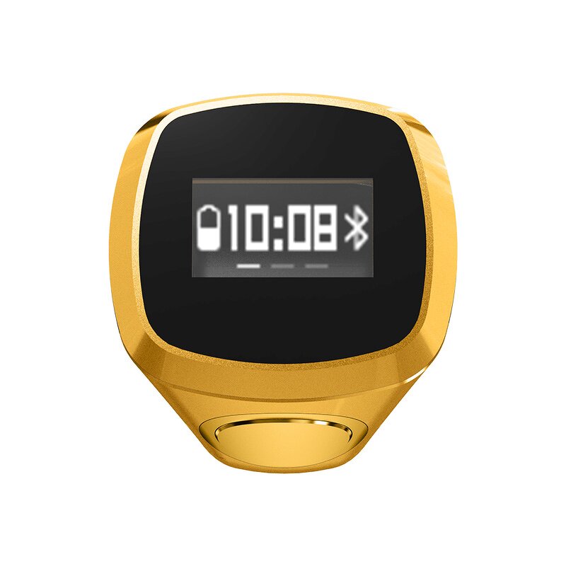 Smart Ring Manufacturer - R100 Prayer 0.49" Screen Time Rotatable Health Finder Display Ring