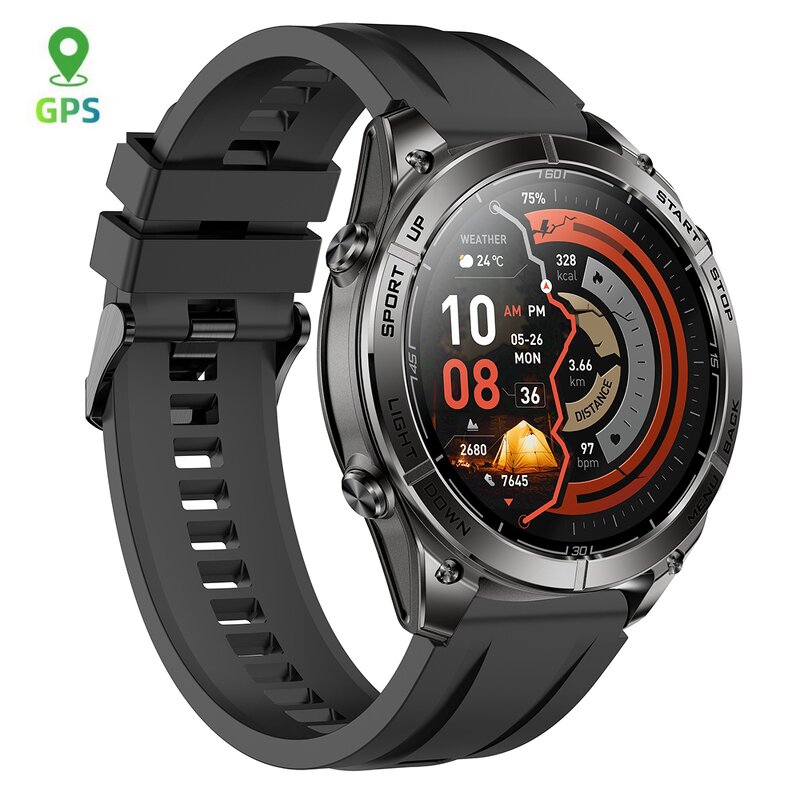 Smartwatch Manufacturer - SANVNET SNT PathFinder GPS Flashlight 1.43inch AMOLED 5ATM Waterproof