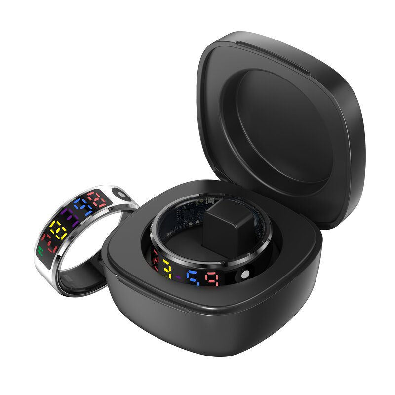 Smart Ring Manufacturer - SANVNET R12 2025 Color Screen Heart Rate Sleep 5ATM Waterproof Health