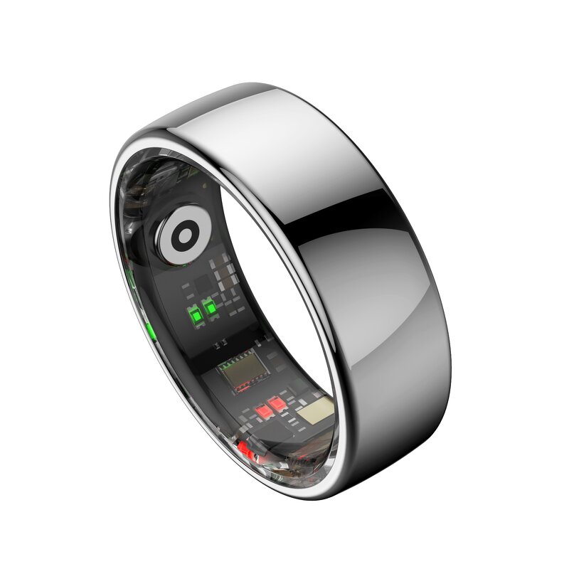 Smart Ring Manufacturer - R08 2025 App Control Heart Rate Skin Temperature Remote Function Alloy
