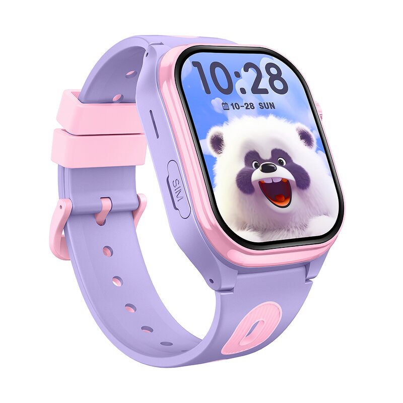 Kids Smart Watch Manufacturer - AS06 4G Curved Screen Rotating Camera Class Mode GPS+WIFI+LBS