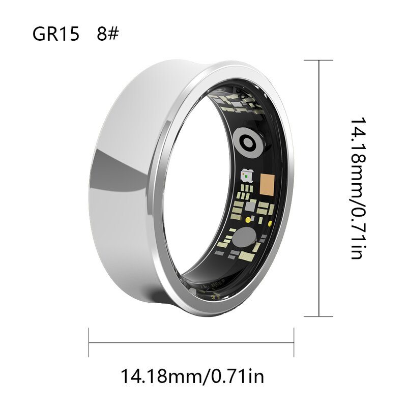 Smart Ring Manufacturer - 2025 Sanvnet GR15 50M Waterproof Step Count Blood Pressure Sleep Monitor