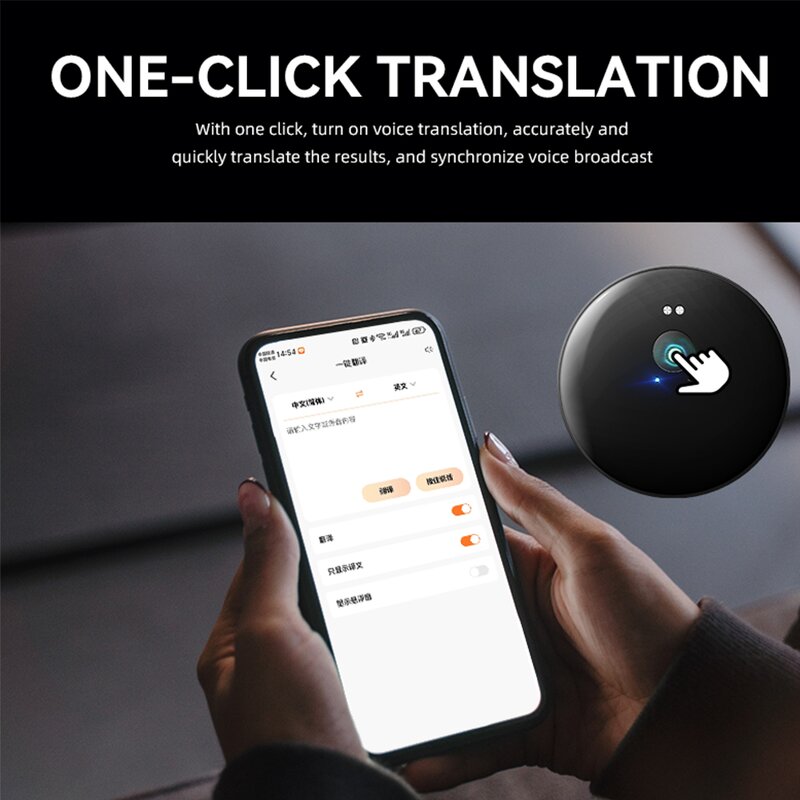Smart Translator Manufacturer - AI 102 Simultaneous Interpretation Face-to-face 50+ Language Portable