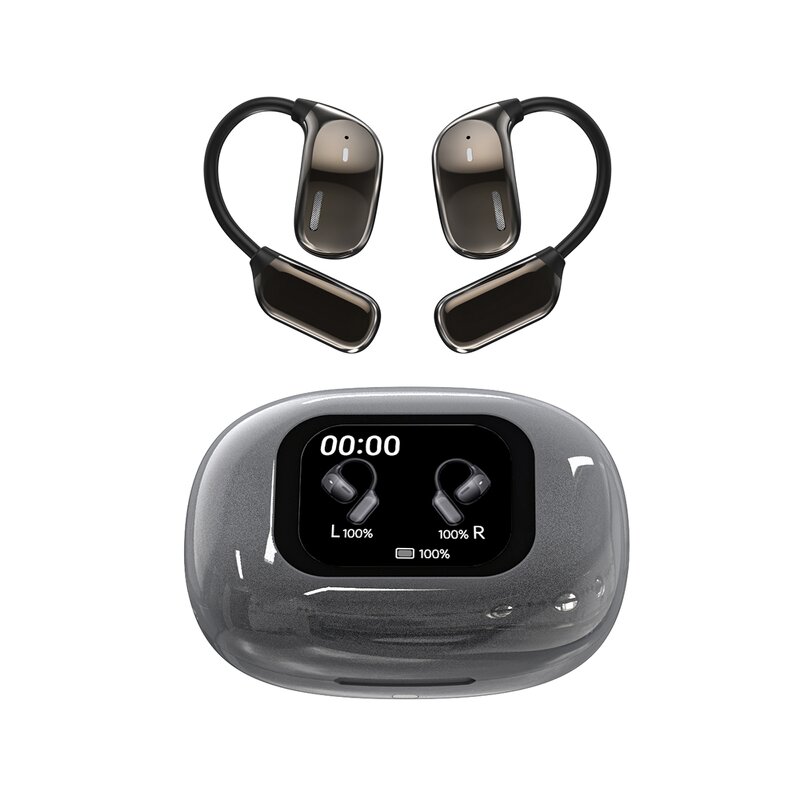 Smart Earbuds Manufacturer - 2025 JM16 AI Translation 150 Languages BT 5.4 LCD Touch Screen Sport