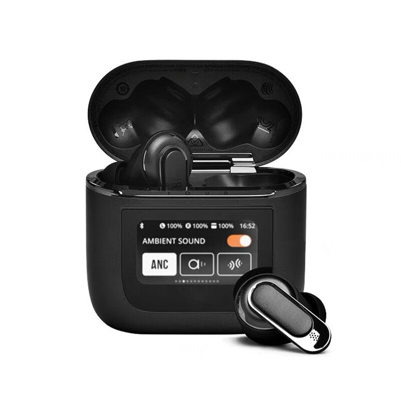 TWS Earbuds Manufacturer - 2025 V8 Noise Cancelling Smart LCD Touch Control Microphone Large Battery