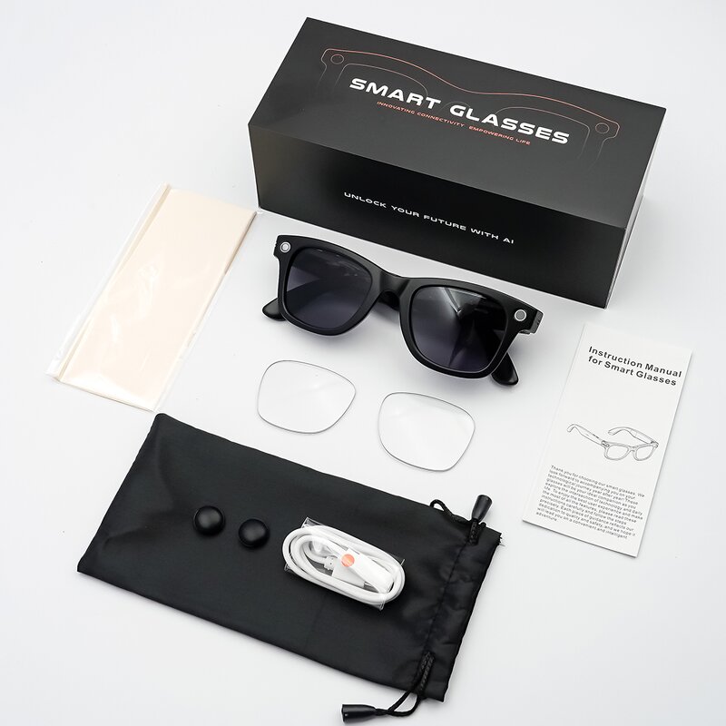 Smart Glasses Manufacturer - SANVNET GS4 MAX 1080P Camera Flashlight AI Translation Two Lenses