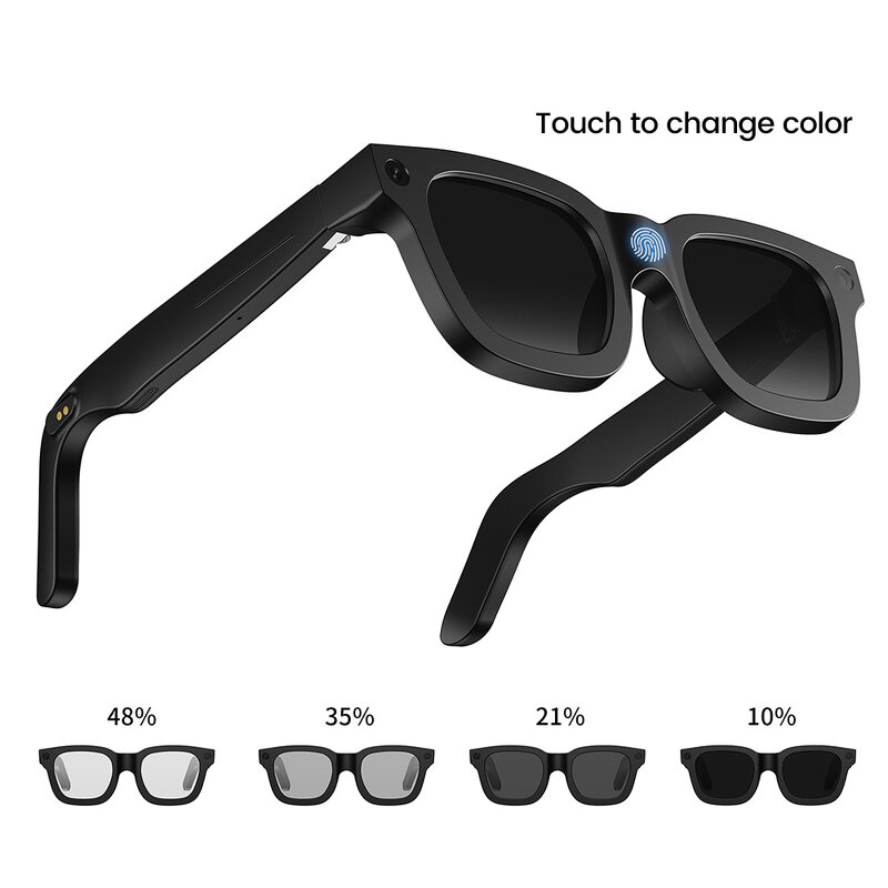 Smart Glasses Manufacturer - E03C Electrochromic 8MP Camera AI Translation Photochromic Lenses 2026