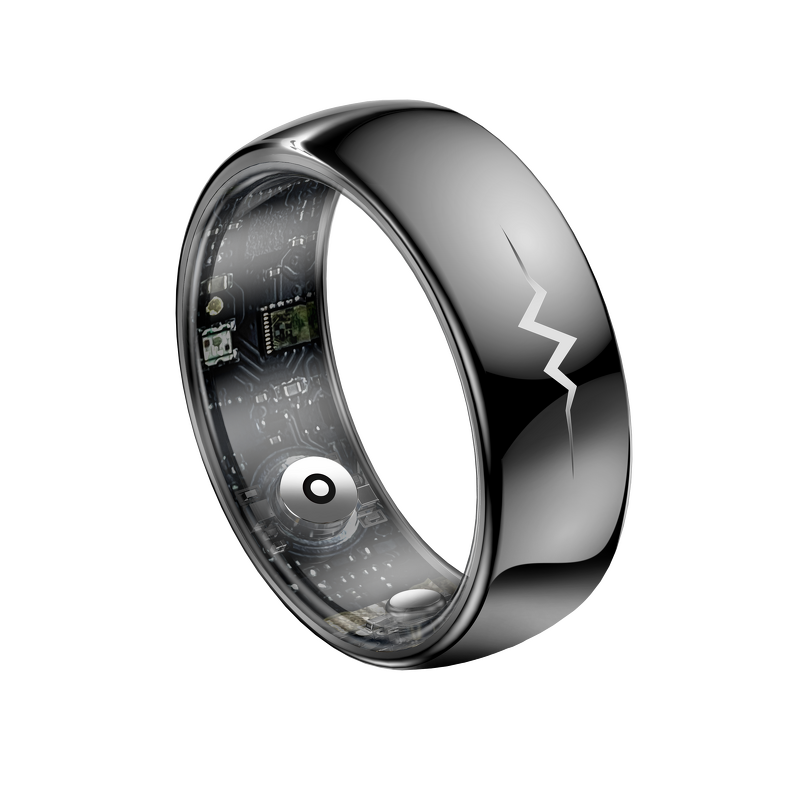 Smart Ring Manufacturer - Sanvnet Q520 2025 Alloy Case 5ATM Ink Screen Heart Rate Sleep Monitor