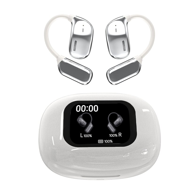 Smart Earbuds Manufacturer - 2025 JM16 AI Translation 150 Languages BT 5.4 LCD Touch Screen Office