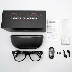 Smart Glasses Manufacturer - SANVNET 2025 GS5 Max Charging Case 8MP Camera 4K Dual Lenses