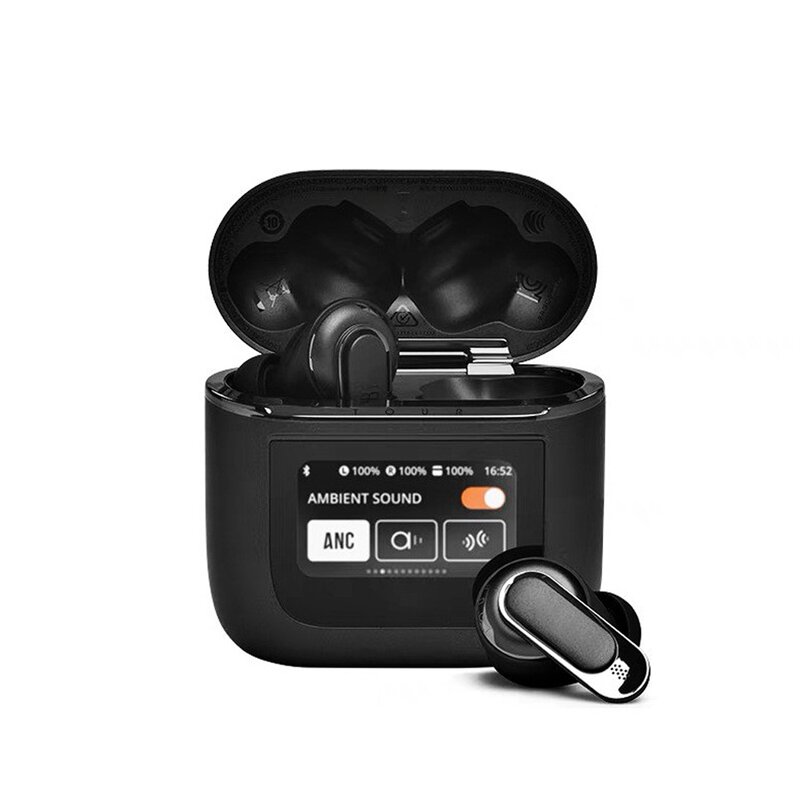 TWS Earbuds Manufacturer - 2025 V8 Noise Cancelling Smart LCD Touch Screen Fast Wireless Charging