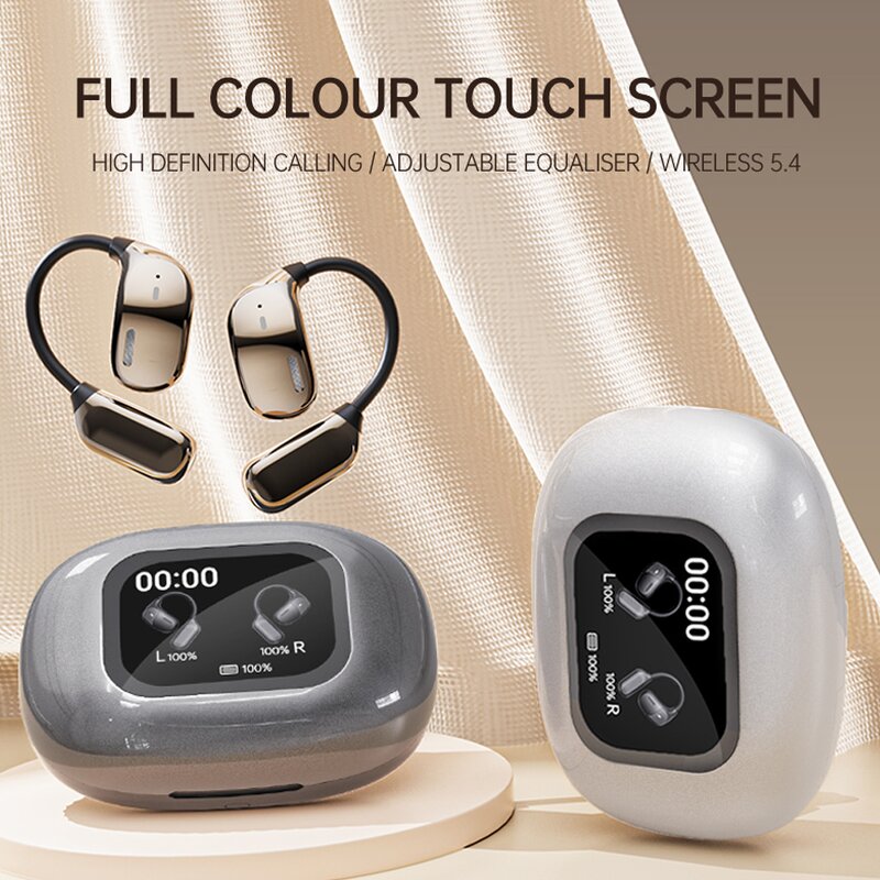 Smart Earbuds Manufacturer - 2025 JM16 AI Translation 150 Languages BT 5.4 LCD Touch Screen Office