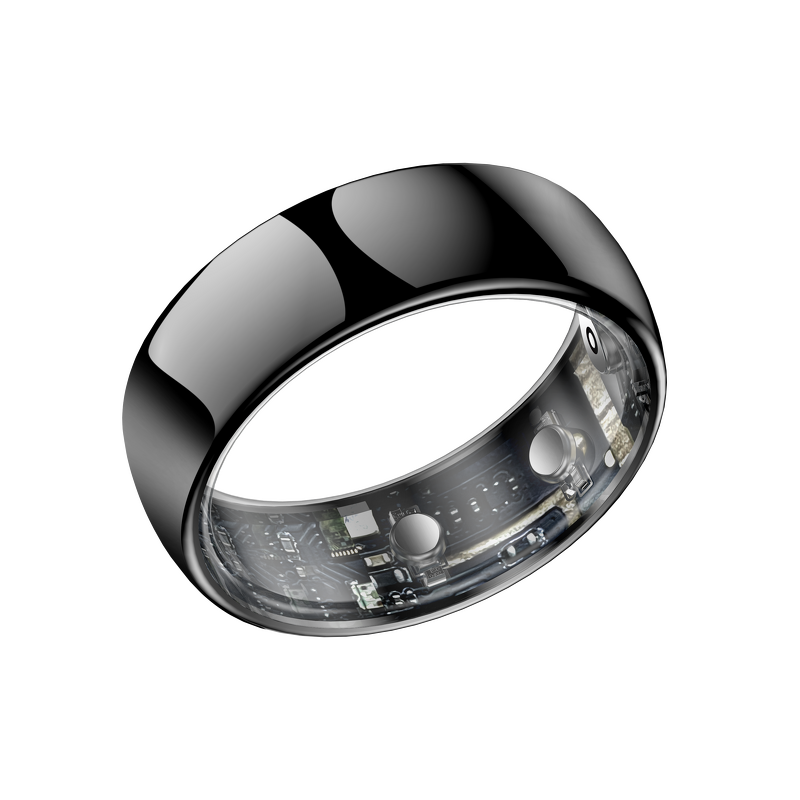 Smart Ring Manufacturer - Sanvnet Q520 2025 Alloy Case 5ATM Ink Screen Heart Rate Sleep Monitor