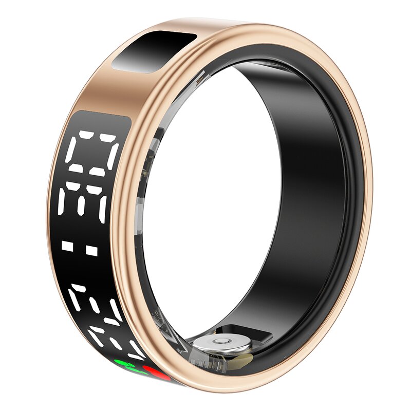 Smart Ring Manufacturer - SANVNET SR08 2025 Screen Sport Heart Rate IP68 Waterproof Health Tracker
