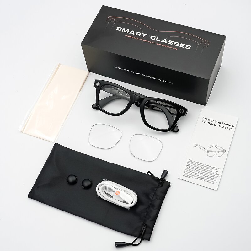 Smart Glasses Manufacturer - SANVNET GS4 MAX 1080P Camera Flashlight AI Translation Two Lenses