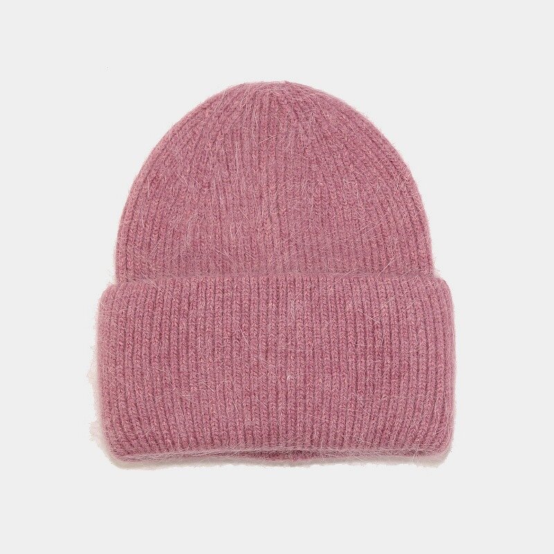 Knitted Hat Manufacturer - 2025 Autumn/Winter Warm Solid Color Vertical Stripe Ear Protection