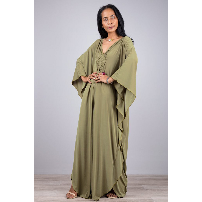 Muslim Long Robe Manufacturer - 2025 Solid Color Braided Loose Beach Dress