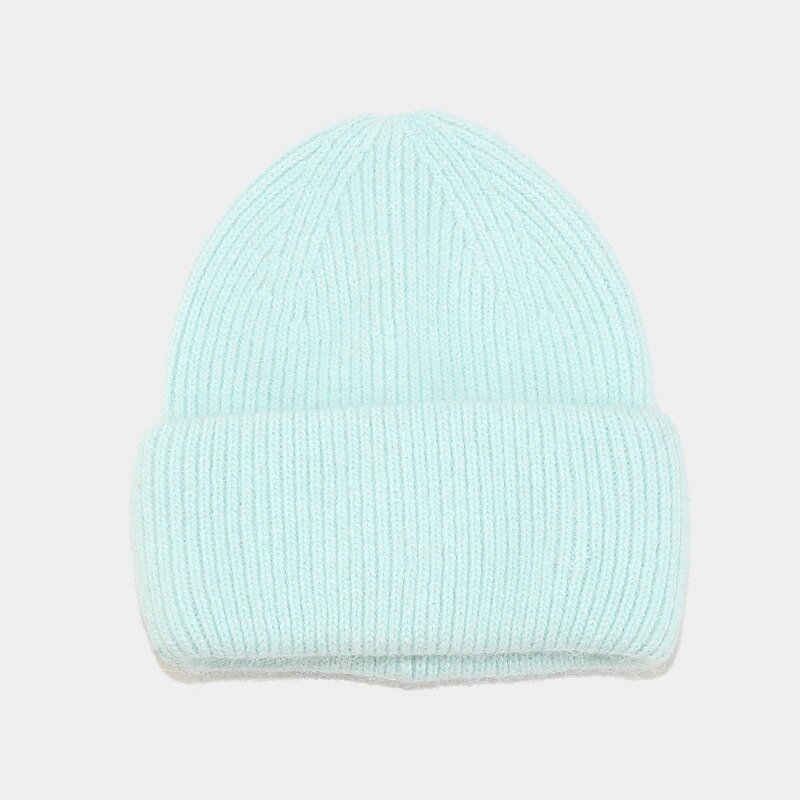 Knitted Hat Manufacturer - 2025 Autumn/Winter Warm Solid Color Vertical Stripe Ear Protection