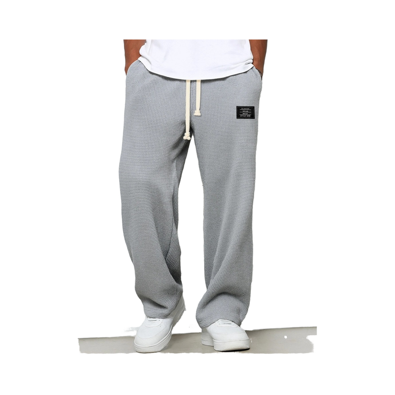 Men's Sweatpants Manufacturer - Trendy Brand Loose Hanging Straight Leg Wide Leg