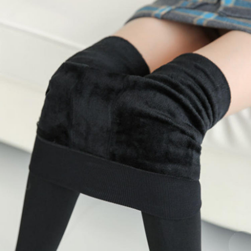 Women's Fleece Leggings Manufacturer - Elastic Tight Warm Stirrup Pantyhose Brushed