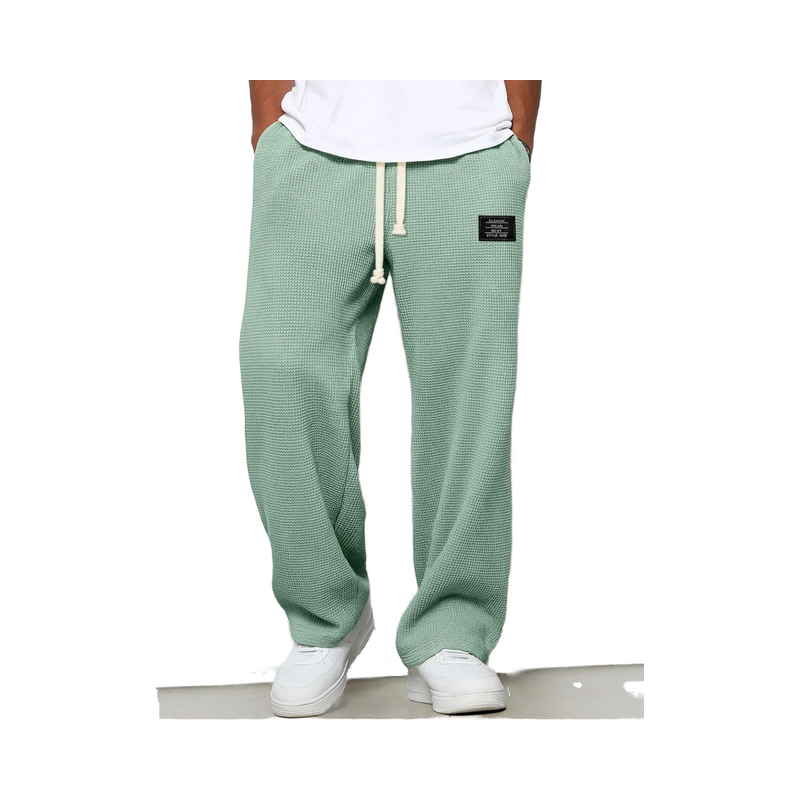 Men's Sweatpants Manufacturer - Trendy Brand Loose Hanging Straight Leg Wide Leg