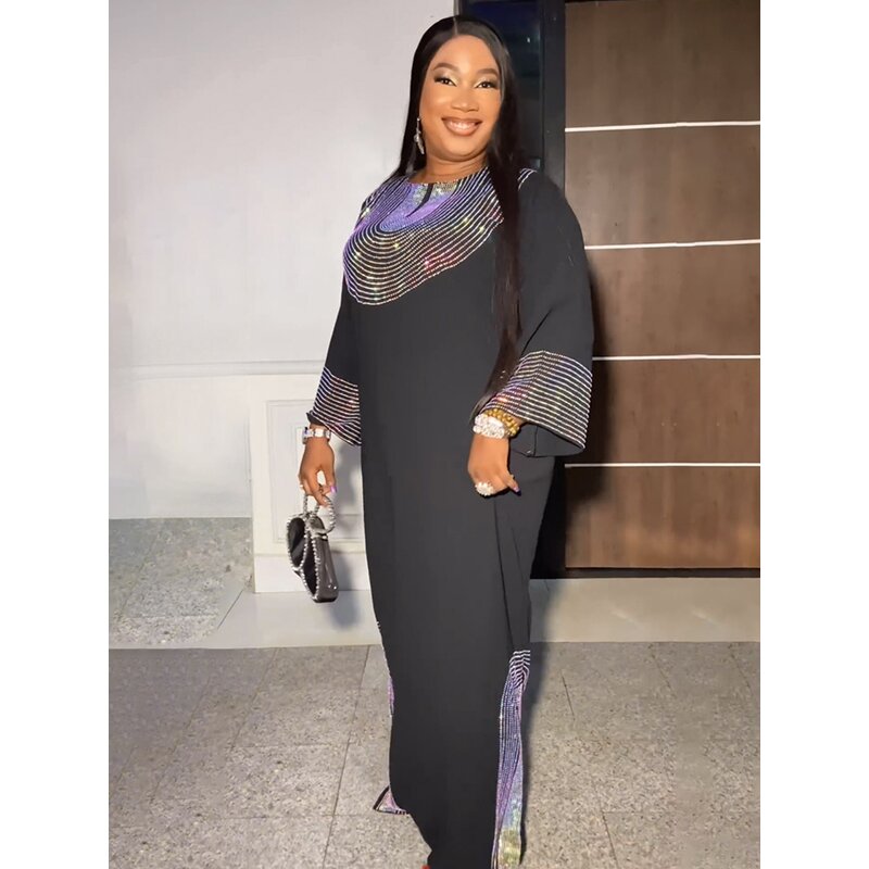 Muslim Dress Manufacturer - 2025 Hot Diamond Gathering Long Style Plus Size