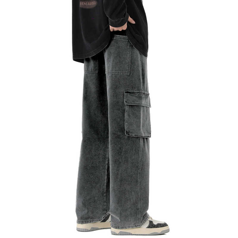 Men's Jeans Manufacturer - 2025 American Workwear Loose Straight Wide Leg Multi Pockets
