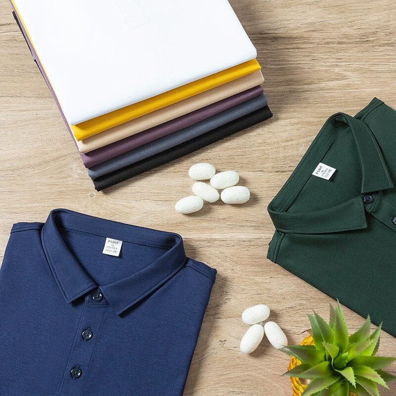 Men's Polo Shirt Manufacturer - 190gsm Cotton Solid Color Short Sleeve Casual